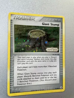 Giant Stump - 75/92 - Ex Legend Maker Trainer Holo 2006 Pokemon Card NM - Image 2