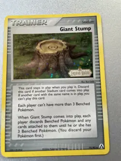 Giant Stump - 75/92 - Ex Legend Maker Trainer Holo 2006 Pokemon Card NM - Image 3