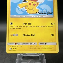 Ash's Pikachu SM113 Black Star Promo Pokemon Card - Image 2