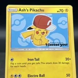 Ash's Pikachu SM113 Black Star Promo Pokemon Card - Image 5
