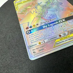 Moltres & Zapdos & Articuno GX 69/68 Rainbow Rare Hidden Fates Pokemon Card - Image 2
