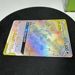 Moltres & Zapdos & Articuno GX 69/68 Rainbow Rare Hidden Fates Pokemon Card - Image 5