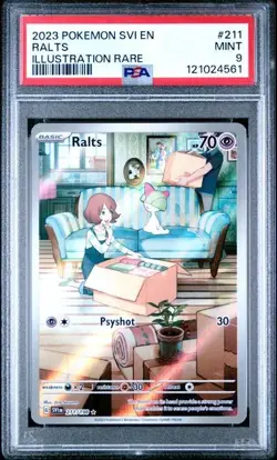 2023 POKEMON SVI EN-SCARLET & VIOLET #211 RALTS ILLUSTRATION RARE - Image 4
