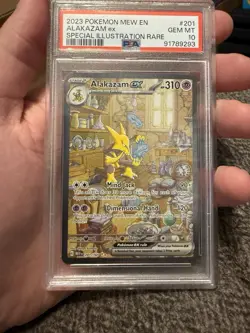 Pokemon Alakazam EX TCG Scarlet Violet-151 SIR Card 201/165 PSA 10 - Image 1
