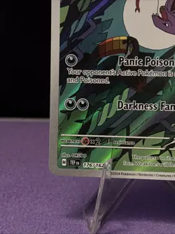 Pokemon TCG Arbok Card Temporal Forces Holo Illustration Rare Full Art 176/162 - Image 5