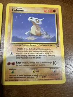 Pokemon Cubone Base Set 2 Vintage Card #70/130 Wotc 2000 - Image 3