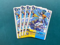 Angemon BT23-027 Playset Hackers' Slumber Digimon Card Game x4 - Image 1