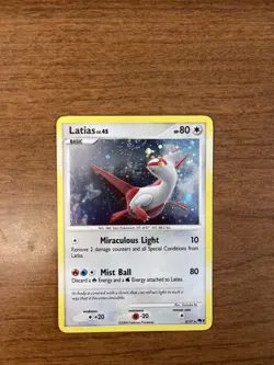 Latias LV.45 3/17 POP Series 7 Holo Rare Pokemon Card 2008 LP - Image 1