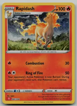 Rapidash Classic Collection Trading Card Game Classic 005/034 NM - Image 1