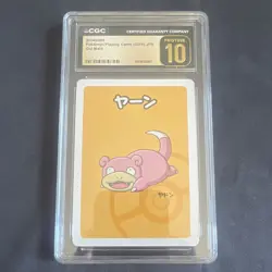 Pokemon CGC Pristine 10 Slowpoke Old Maid Promo Pokemon Playing Cards JP 2019 - Image 1