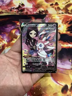 Sylveon V TG14/TG30 Holo Rare V Brilliant Stars Trainer Gallery Pokemon Card NM - Image 1