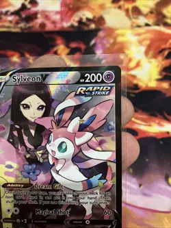 Sylveon V TG14/TG30 Holo Rare V Brilliant Stars Trainer Gallery Pokemon Card NM - Image 3