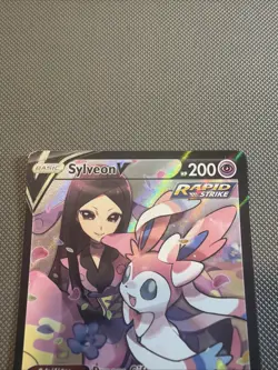 Sylveon V TG14/TG30 Holo Rare V Brilliant Stars Trainer Gallery Pokemon Card NM - Image 2