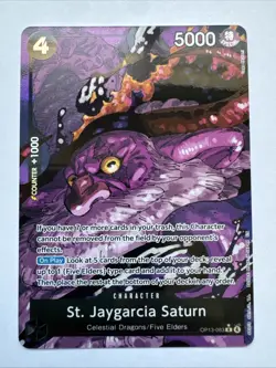 St. Jaygarcia Saturn - OP13-083 - Carrying On His Will - Alt Art - One Piece - Image 1