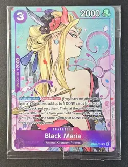 One Piece TCG Black Maria OP08-074 SR Illustration Box Vol. 2 Promo Sealed - Image 1