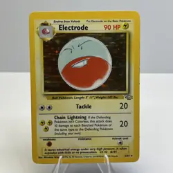 Pokemon TCG Electrode Jungle 2/64 Holo Unlimited Holo Rare LP - Image 2