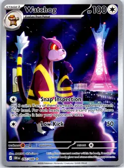 The Pokemon Company ME04: Chaos Rising Watchog Illustration Rare - Image 1