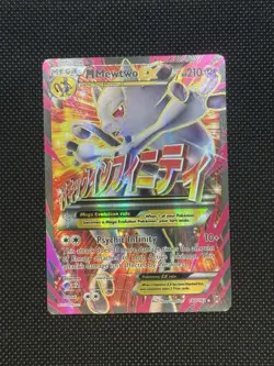 M Mewtwo EX 160/162 Full Art Ultra Rare Holo Pokemon Card NM Breakthrough BKT - Image 1