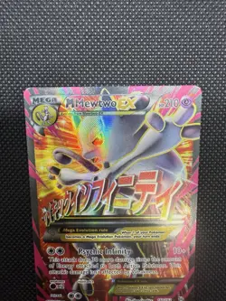 M Mewtwo EX 160/162 Full Art Ultra Rare Holo Pokemon Card NM Breakthrough BKT - Image 2