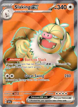 Pokemon TCG Slaking ex SSP 227/191 NM - Image 1