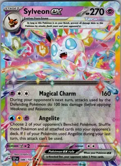 Sylveon ex 086/191 Double Rare Pokemon Holo NM/M - Image 1