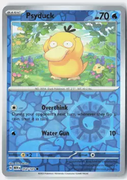 Psyduck 054/165 Common 151 Pokemon Reverse Holo Near Mint - Image 1