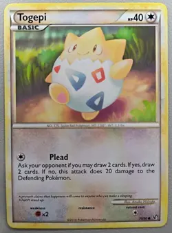 Togepi 70/90 & Togetic 39/90 Undaunted Pokemon TCG Evolution Lot LP - Image 2