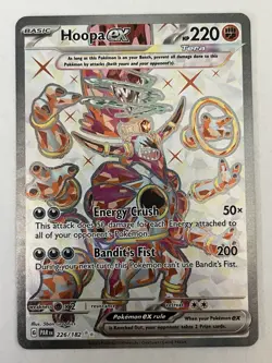 Hoopa ex 226/182 Paradox Rift Ultra Rare Full Art Tera Pokemon TCG Holo Card NM - Image 1
