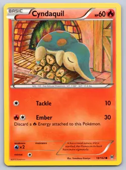 Cyndaquil 18/162 BREAKthrough Pokemon NM - Image 1