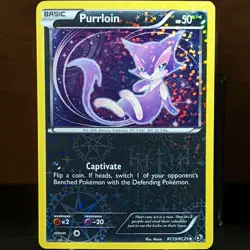 Purrloin RC13/RC25 Legendary Treasures Radiant Collection BW Pokemon Card 13/25 - Image 1