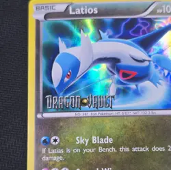 Latios Dragon Vault Stamped Holo Pokemon Card 10/20 Dragon Type 2012 - Image 3