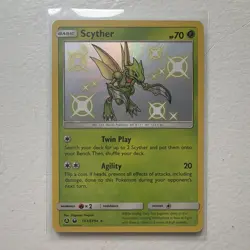The Pokemon Company Scyther Shiny Holo Rare SV1/SV94 Hidden Fates ENG 70 HP 2019 - Image 1