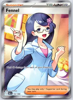 Fennel 162/086 Holo Ultra Rare Black Bolt Pokemon Holo Near Mint - Image 1