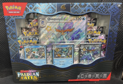 pokemon paldean fates premium collection box- Quaquaval Ex. - Image 1