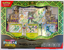 Pokemon TCG Paldean Fates Meowscarada EX Premium Collection Sealed English - Image 1