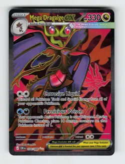 Mega Dragalge ex 104/086 - Pokemon - Chaos Rising - Holo Ultra Rare - NM - Image 1