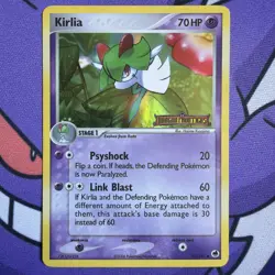 Kirlia 32/101 Reverse Holo Stamped - EX Dragon Frontiers Pokemon TCG 2006 HP - Image 1