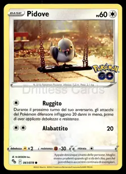Pidove 061/078 Common Pokemon GO Pokemon NM/M *ITALIAN - RARE* - Image 1