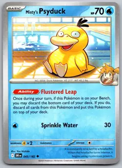 Misty's Psyduck 045/182 Uncommon Destined Rivals Pokemon Near Mint - Image 1