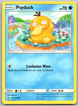 Psyduck 28/149 Common SM Base Set Pokemon Near Mint - Image 1