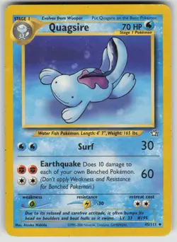Quagsire 45/111 Uncommon Neo Genesis Pokemon Unlimited Moderately Played - Image 1