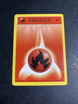 Fire Energy - 98/102 ~ 1st Edition Shadowless Base Set ~ Pokemon ~ - Image 1