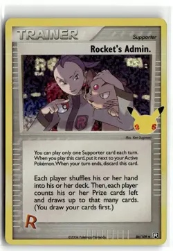 2004 Pokmeon EX - Team Rocket Returns Rocket’s Admin. #86/109 - Image 1