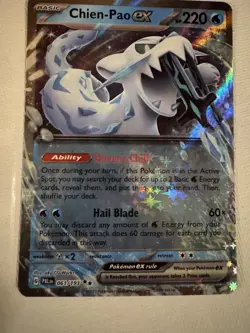 Chin-Poa Ex #61 Paldea Evolved Full Holo Double Rare Pokemon - Image 1