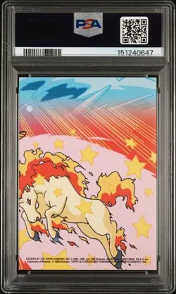 2000 WARTORTLE ANIMATION SER 2 #1 psa 9 stick TOPPS POKEMON TV ANIMATION SERIES - Image 2