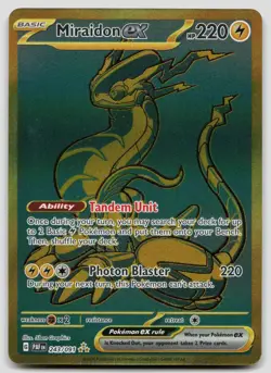 Miraidon ex 243/091 Paldean Fates Pokemon NM - Image 1