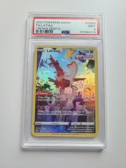 Pokemon TCG Latias GG20/GG70 Crown Zenith: Galarian Gallery Full Art - PSA 9 - Image 1