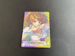 One Piece Bandai Charlotte Pudding Leader OP08-058 Alt Art NM English - Image 1