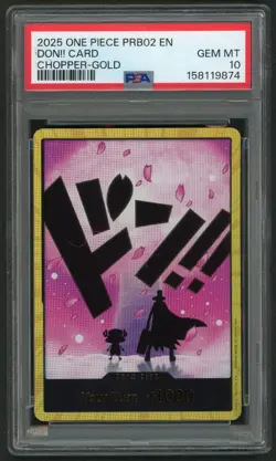 2025 ONE PIECE PRB02 EN PREMIUM BOOSTER THE BEST VOL.2 GOLD DON!! CHOPPER PSA 10 - Image 1