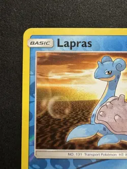 Pokemon TCG Lapras 31/181 Sun & Moon Team Up Reverse Holo Rare LP - Image 2